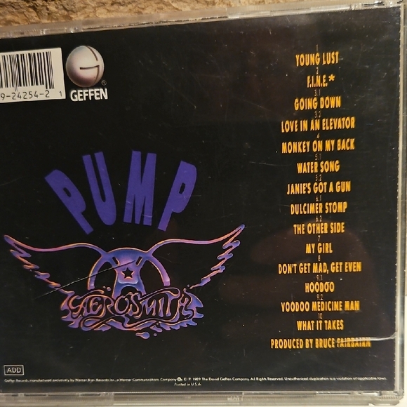 Aerosmith 'Pump' CD Album - Picture 3 of 6